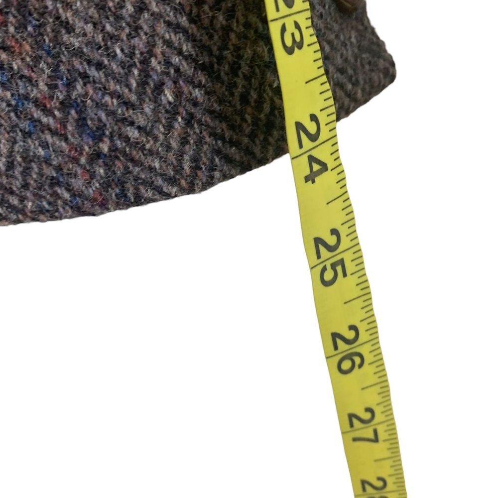 Vintage 80s Dark Grey Wool Tweed Double Button Sport Coat Size 44 - Picture 6 of 8